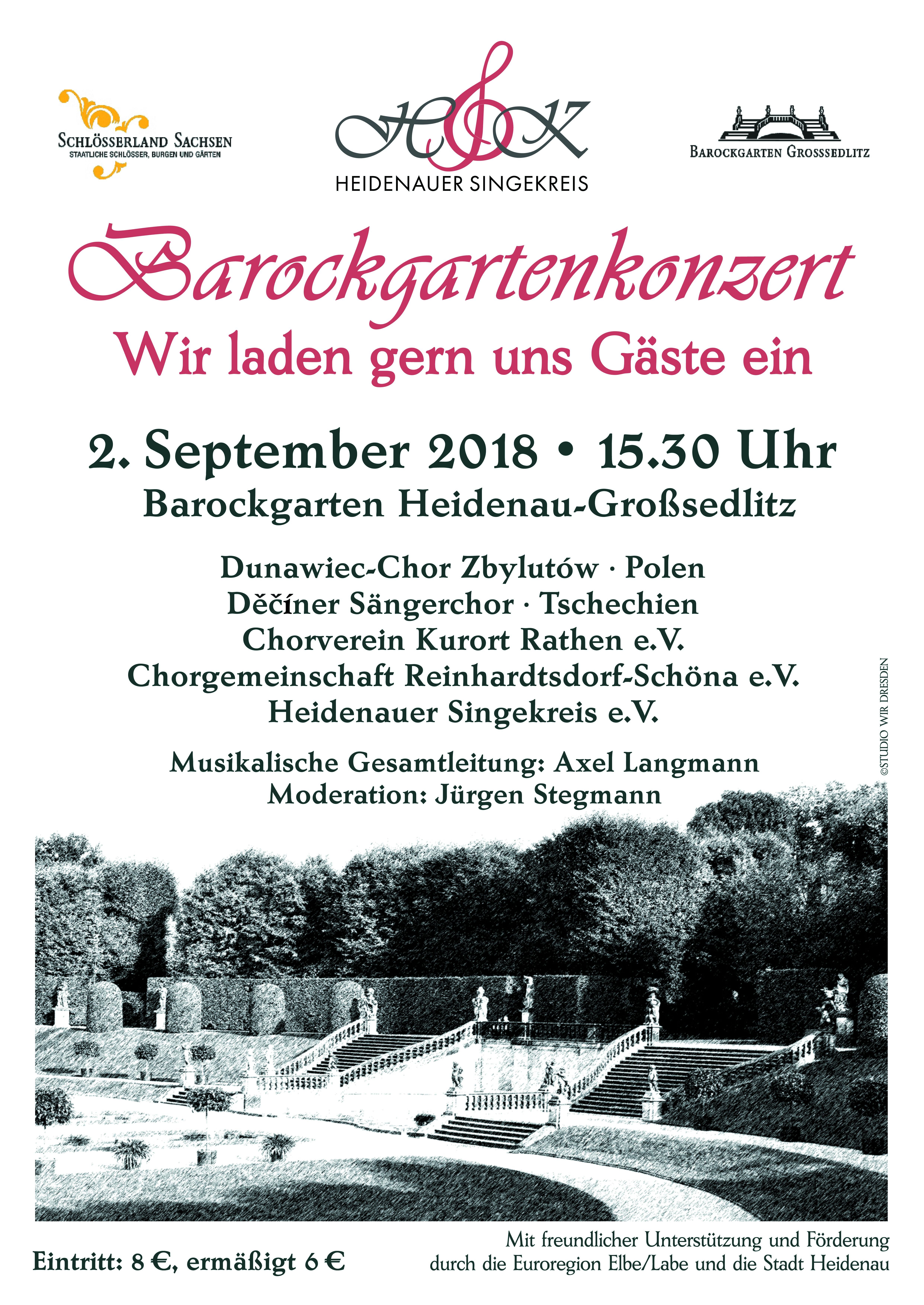 Koncert v Barokn zahrad v Grossedlitz