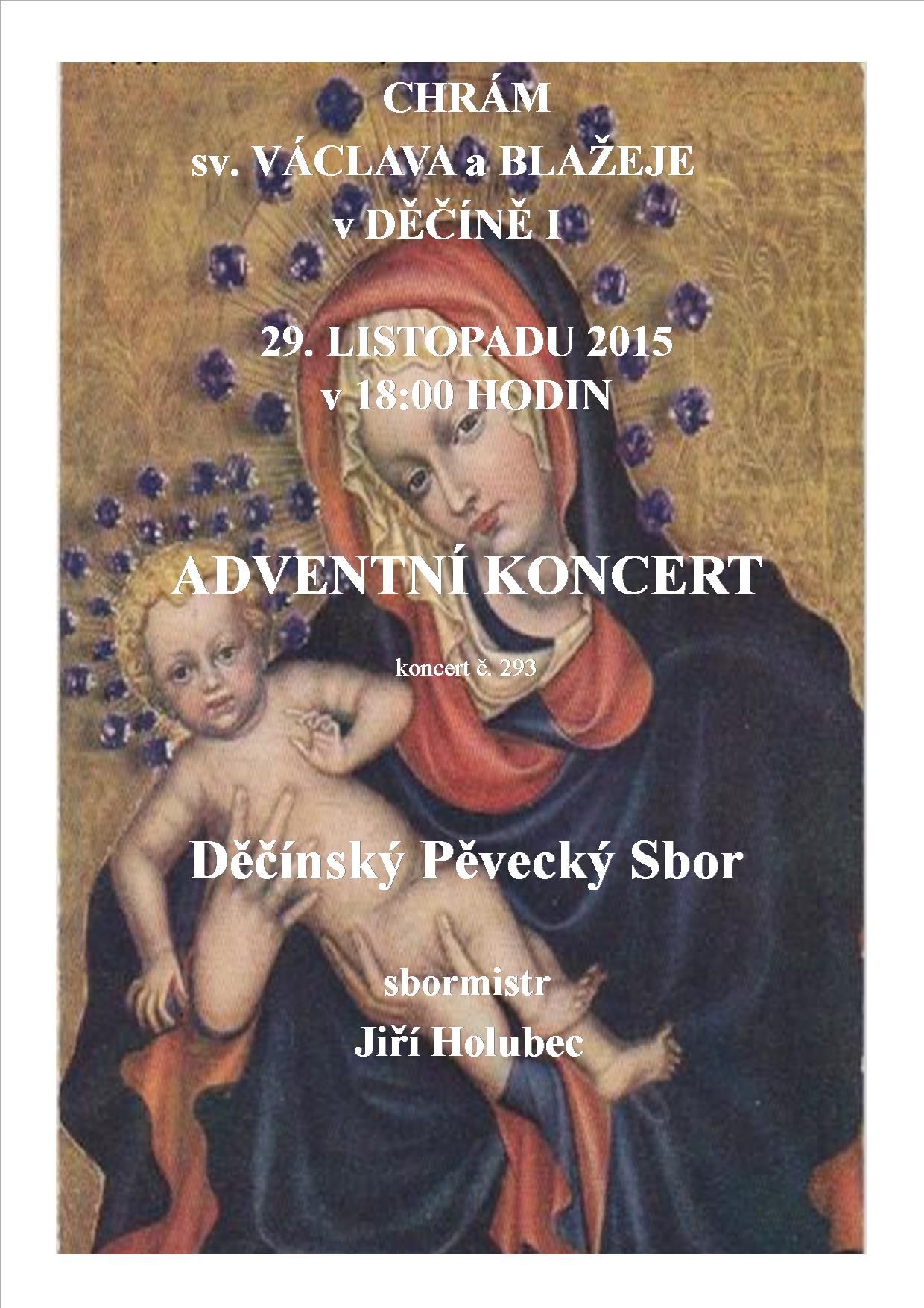 Plakát akce Adventní koncert