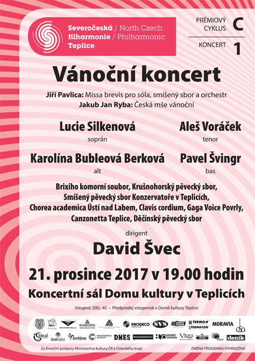 Plakát akce Vánoční koncert - Severočeská filharmonie
