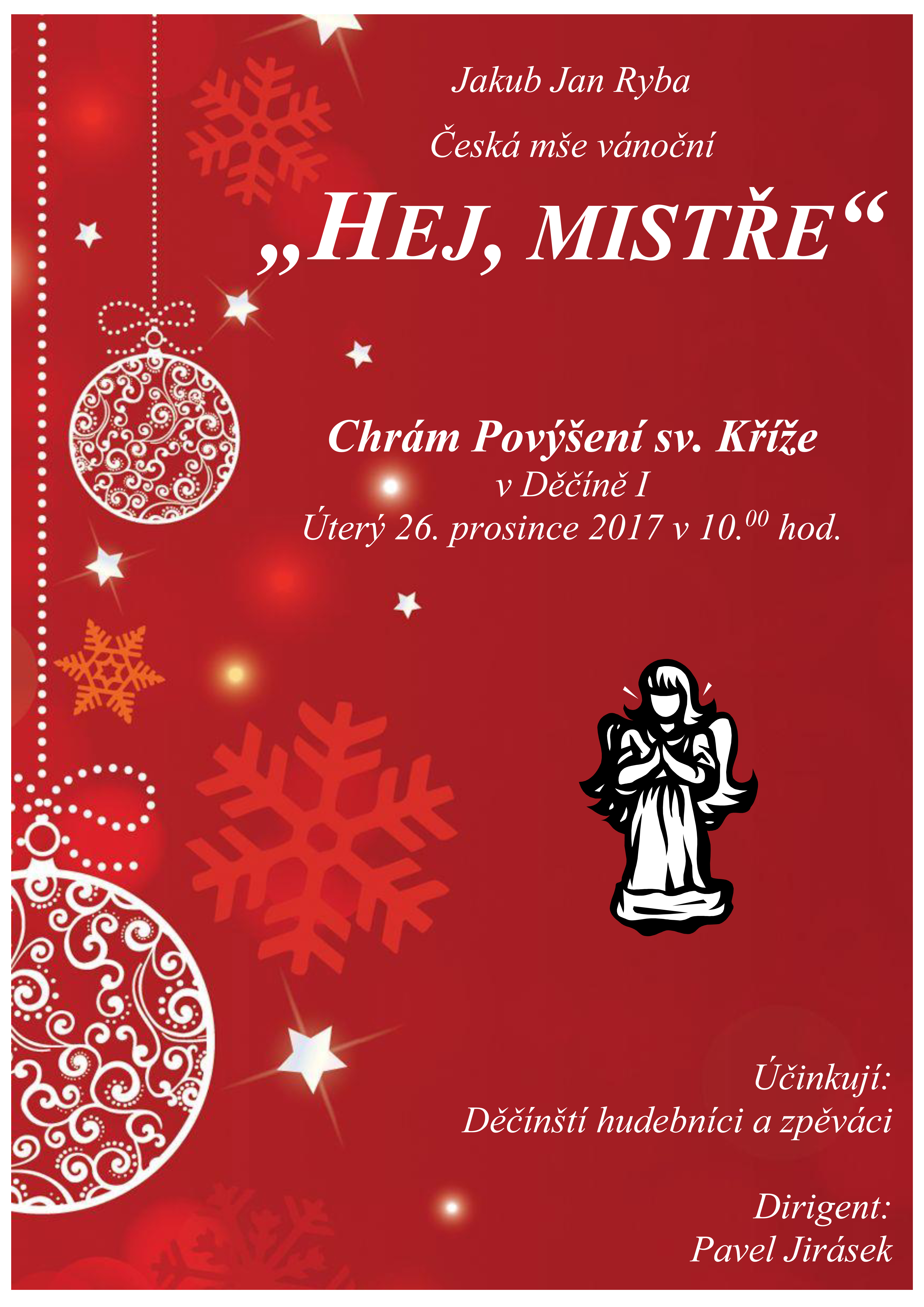 Plakát akce J. J. Ryba - Česká mše vánoční
