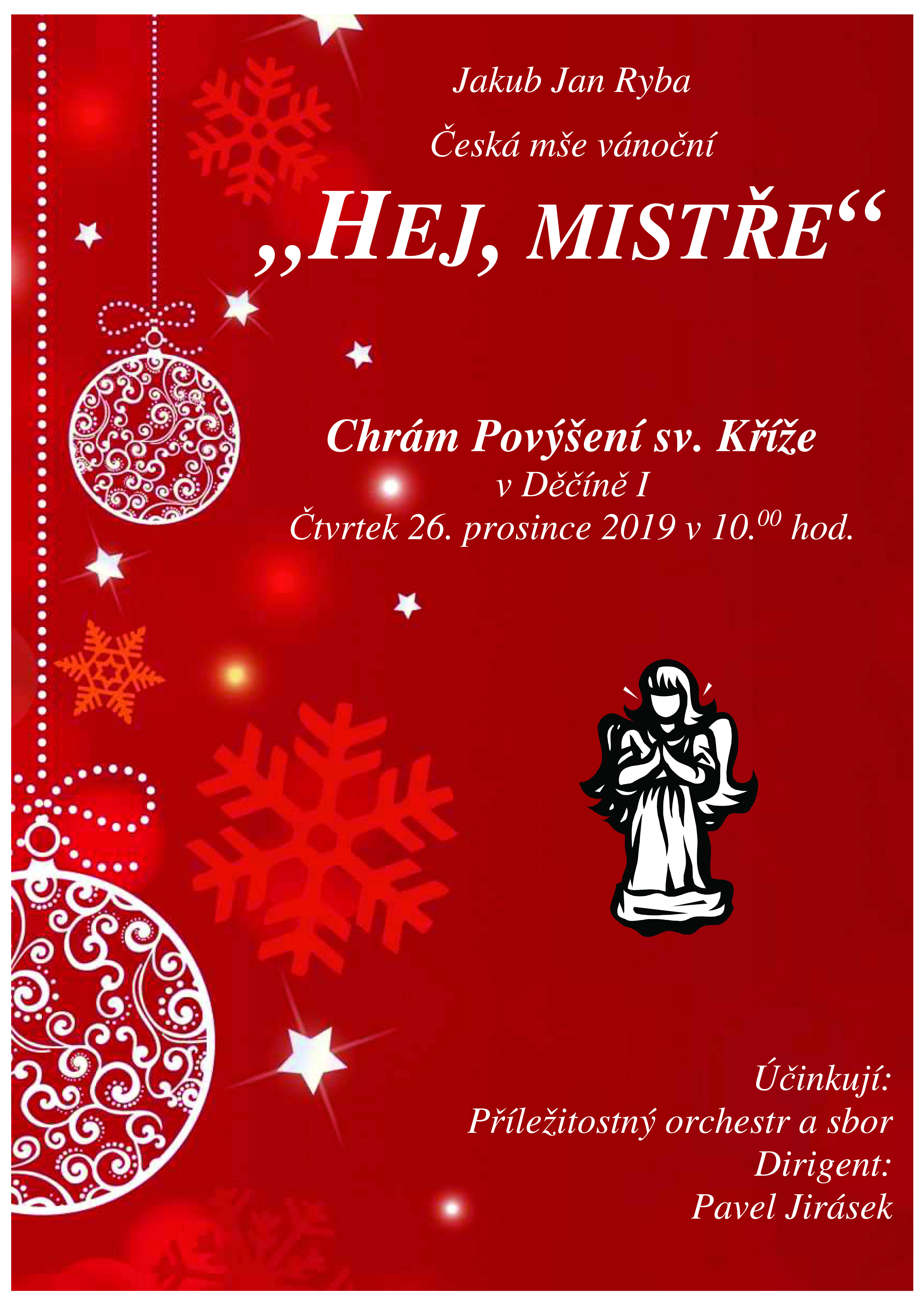 Plakát akce J. J. Ryba - Česká mše vánoční