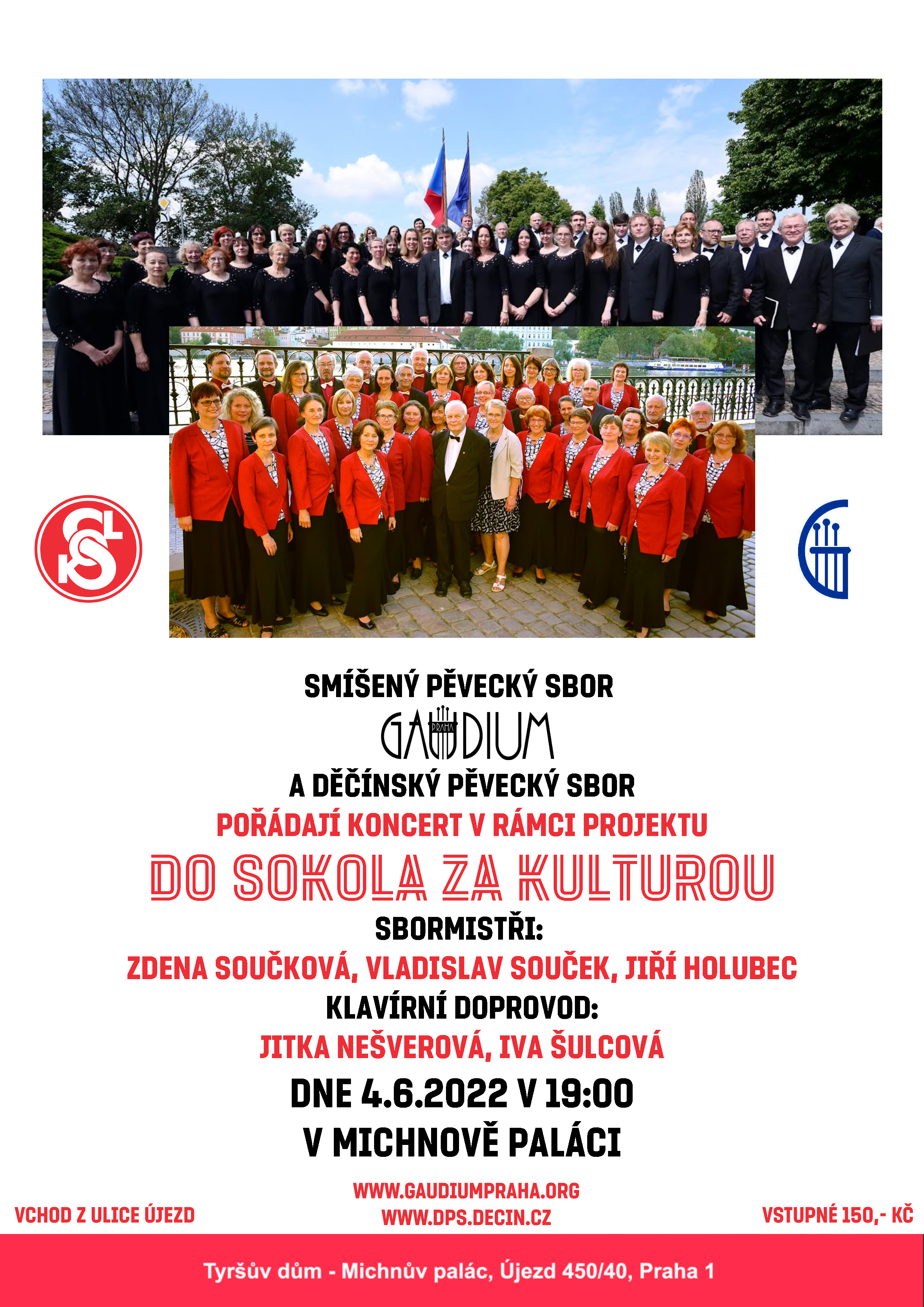 Plakát akce Koncert v Praze