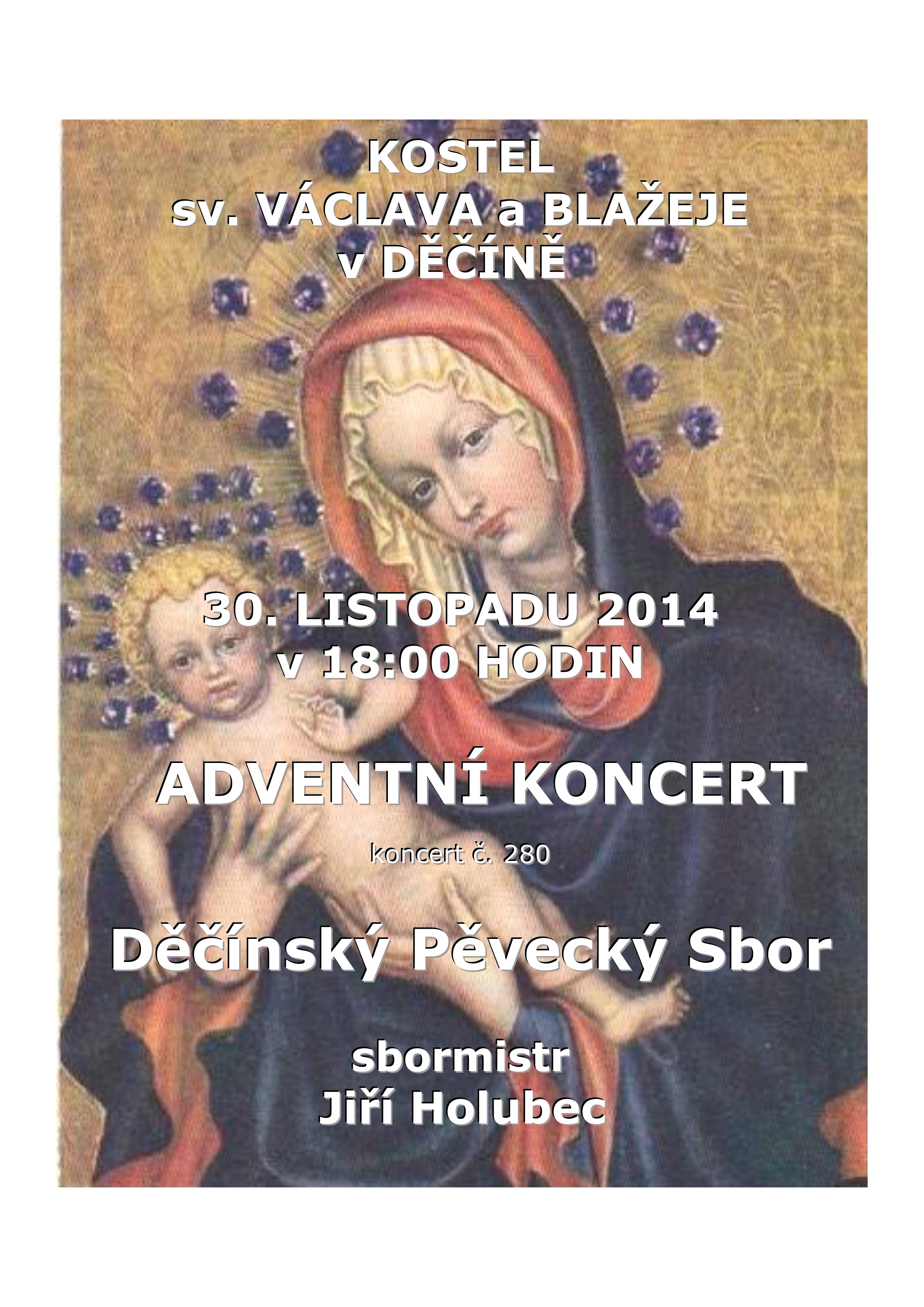 Plakát akce Adventní koncert